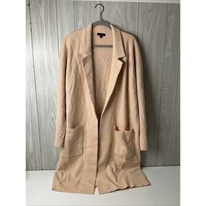 J.Crew Ella Women's XL Sweater Blazer AD753 Camel Tan Long Wool Blend Coat